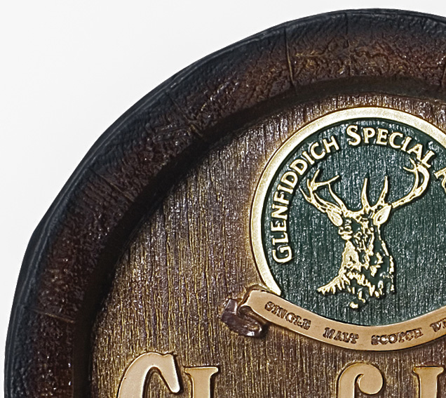 Barril de parede grande em Fibra - Glenfiddich Whisky