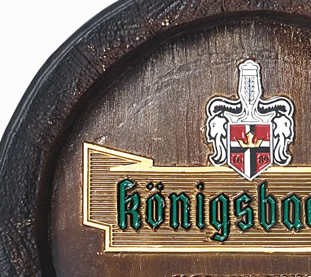 Barril de parede grande em Fibra - Königsbacher Cerveja