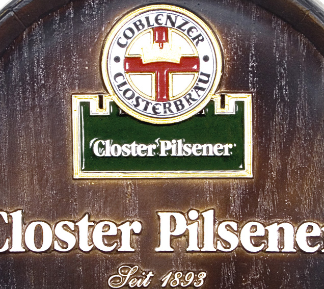 Barril decorativo de parede pequeno - Closter Pilsener Cerveja