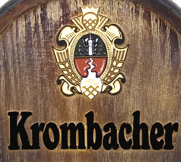 Barril decorativo de parede pequeno - Krombacher Cerveja